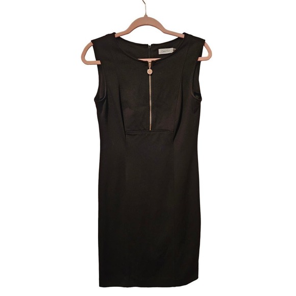 Calvin Klein‎ Sheath Dress Black Careerwear  Sz 4 - Picture 1 of 6